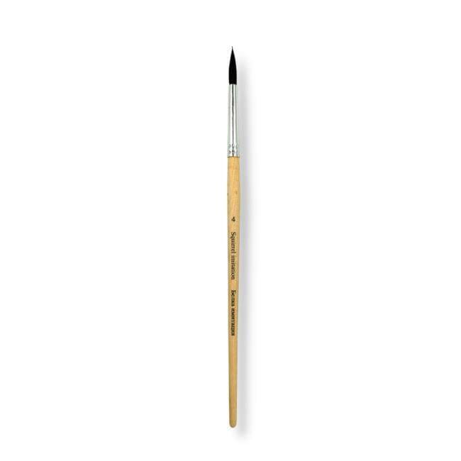 St. Petersburg Synthetic Squirrel Hair Round Tip Brush No: 4 - 1