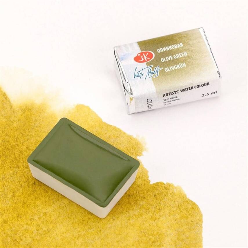 St. Petersburg White Nights 1/1 Full Pan Watercolor 727 Olive Green - 2