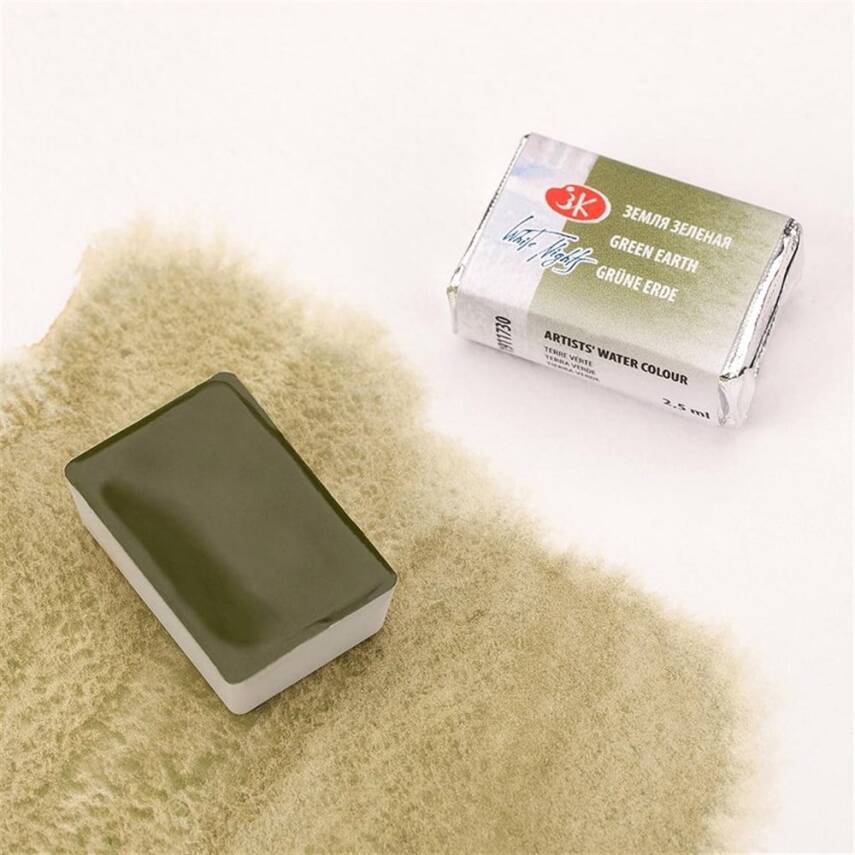 St. Petersburg White Nights 1/1 Full Pan Watercolor 730 Green Earth - 2