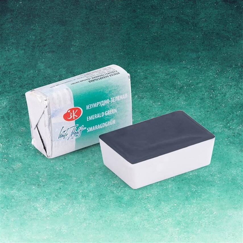 St. Petersburg White Nights 1/1 Tam Tablet Sulu Boya 713 Emerald Green - 1