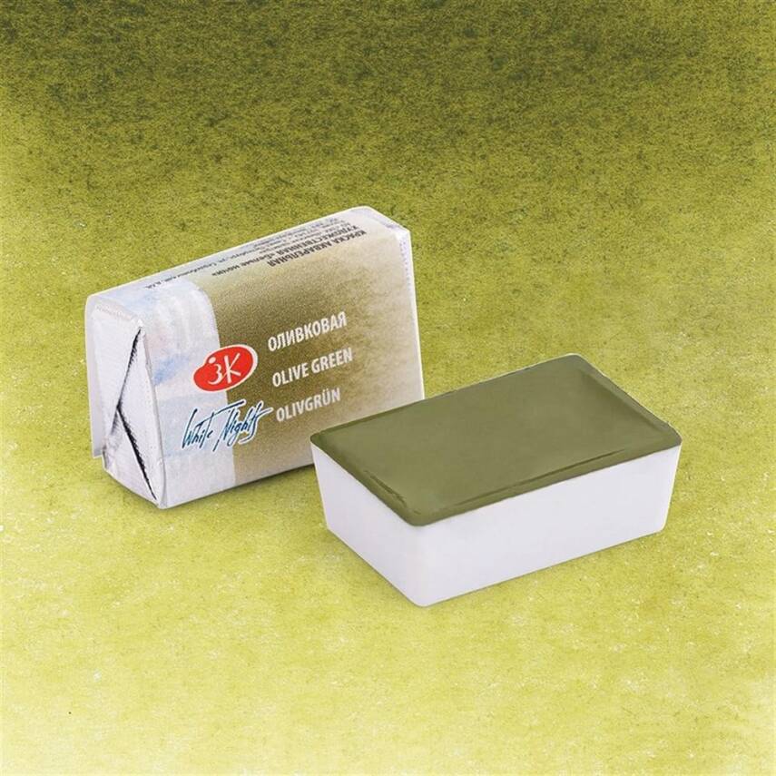 St. Petersburg White Nights 1/1 Tam Tablet Sulu Boya 727 Olive Green - 1
