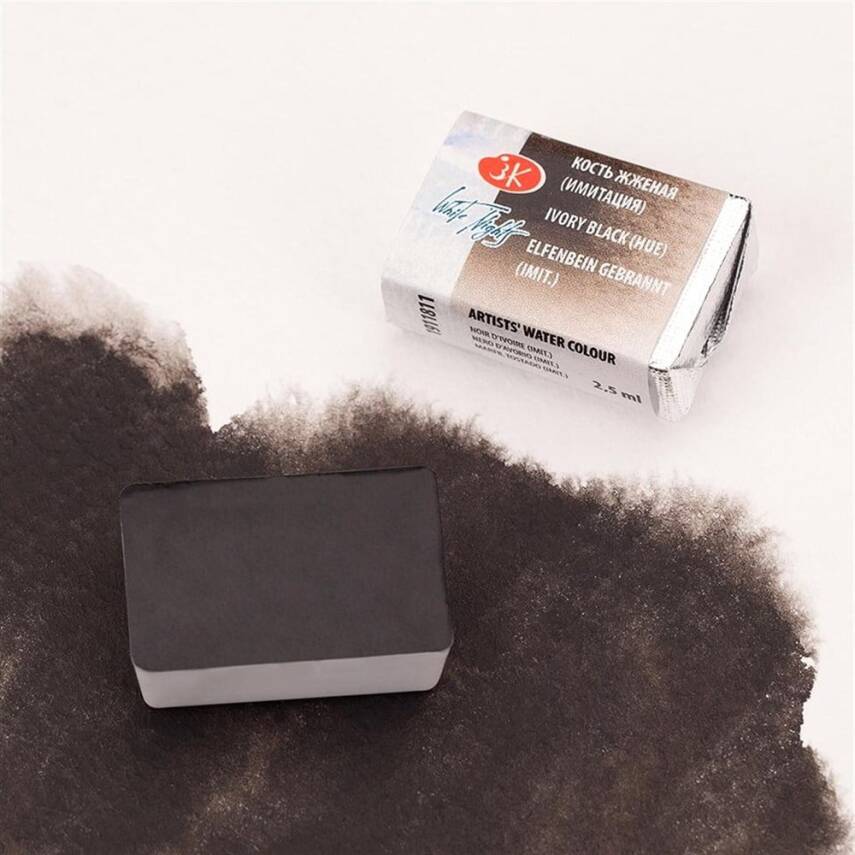 St. Petersburg White Nights 1/1 Tam Tablet Sulu Boya 811 Ivory Black (Hue) - 2