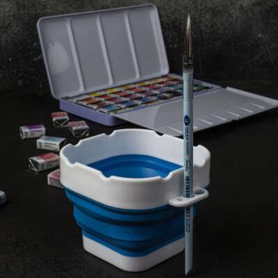 St. Petersburg White Nights Collapsible Water Container 9.8 cm Blue - 4