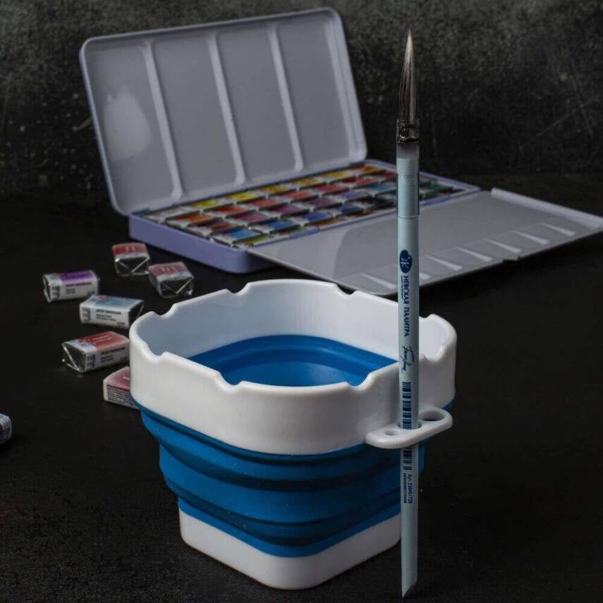 St. Petersburg White Nights Collapsible Water Container 9.8 cm Blue - 4