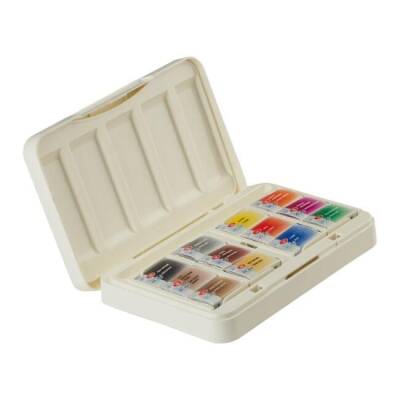St. Petersburg White Nights Extra-Fine Full Pan Plastic Box Watercolor Set 2.5 ml 12 Animalistic Colors - 3