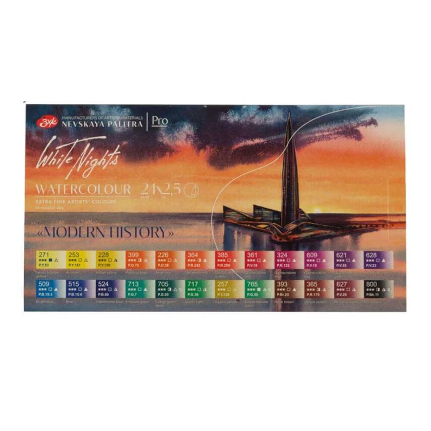 St. Petersburg White Nights Modern History Sulu Boya Seti 24 Renk - 1