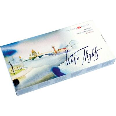 St. Petersburg White Nights Watercolor Set 24 Colors Plastic Box - 2