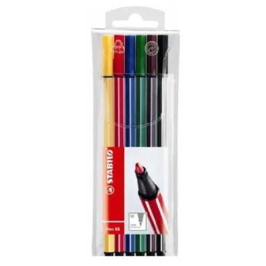Stabilo Felt Tip Pen 68 6-Piece - 1