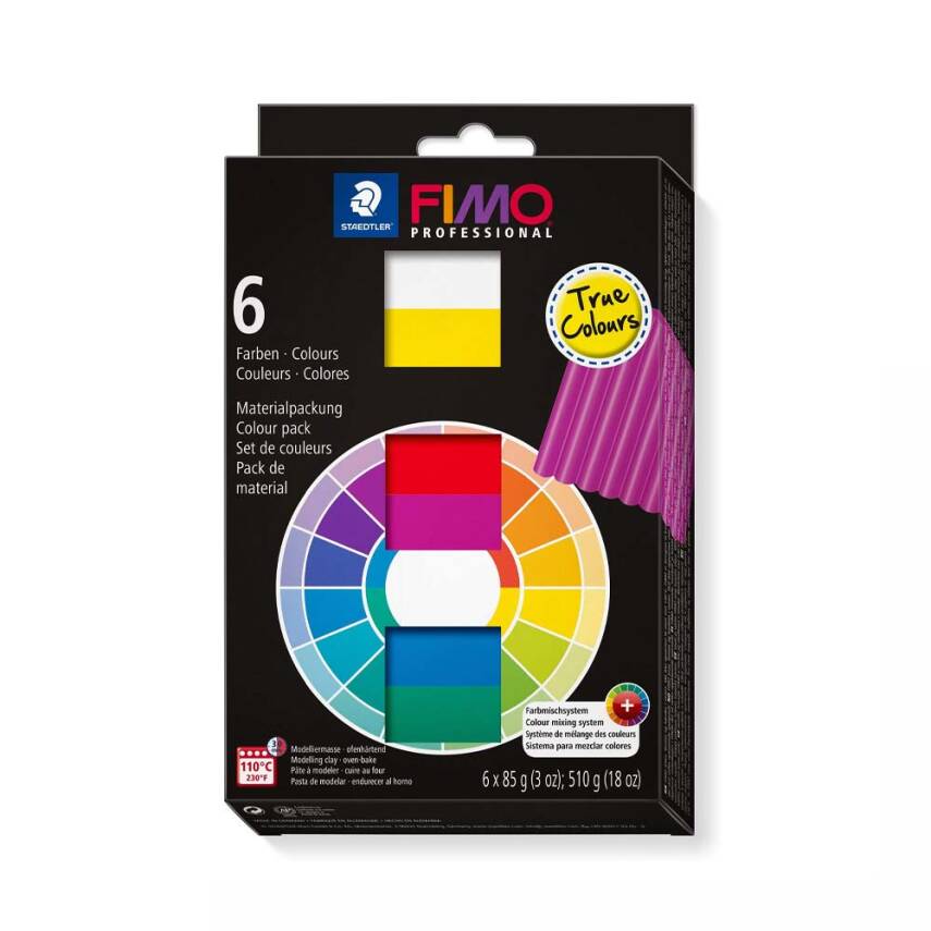 Staedtler Fimo Modeling Clay Professional MP Natural Colors 6-Pack 8003-01 - 1
