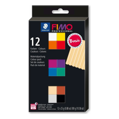 Staedtler Fimo Modeling Clay Set 12 Colors Basic - 1