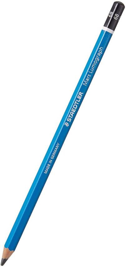 Staedtler Mars Lumograph Graduated Pencil 100B-6B - 1