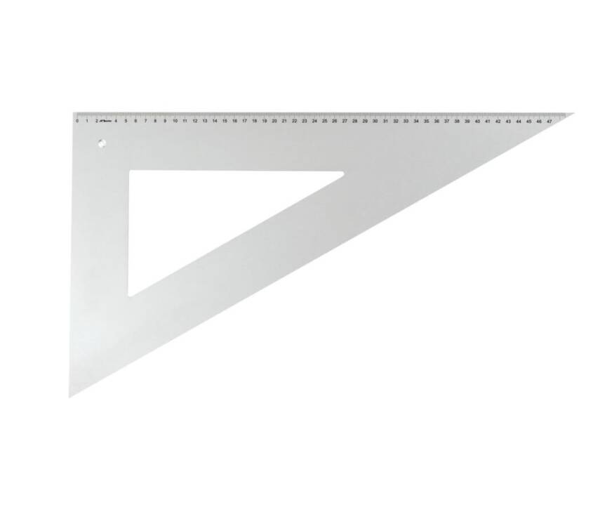 Standardgraph Üçgen Açı Şablonu 40 cm 60 Derece - 1