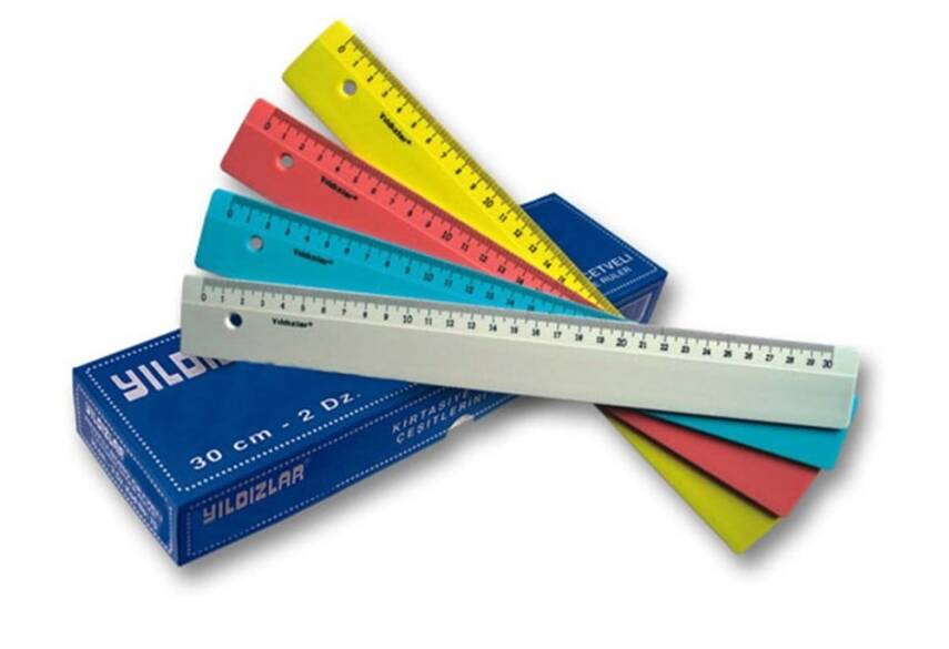 Stars Code: 070 Colored Office Ruler 30 Cm - 1