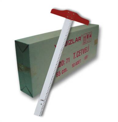 Stars Code: 071 Plastic T Ruler 65 Cm