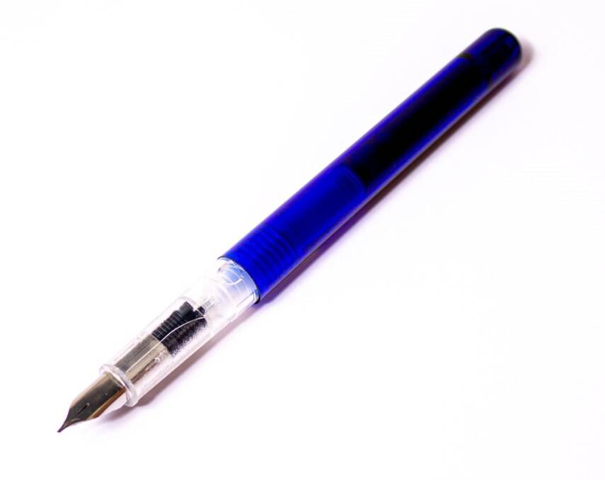 Steel Pen Dolma Kalem 0.5 mm Mavi ( Hat İçin Özel Kesilmiş Uçlar) - 1