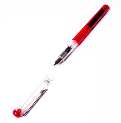 Steel Pen Dolma Kalem 0.75 mm Kırmızı ( Hat İçin Özel Kesilmiş Uçlar) - 3