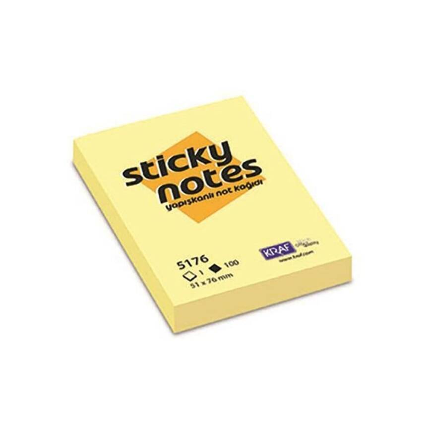 Sticky Note Paper 51X76 Yellow - 1