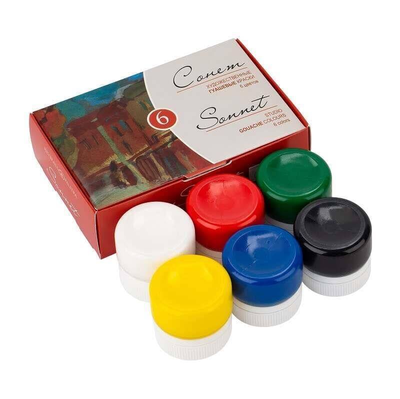 St.Petersburg Sonnet Gouache Paint Set 6x20 ml - 1