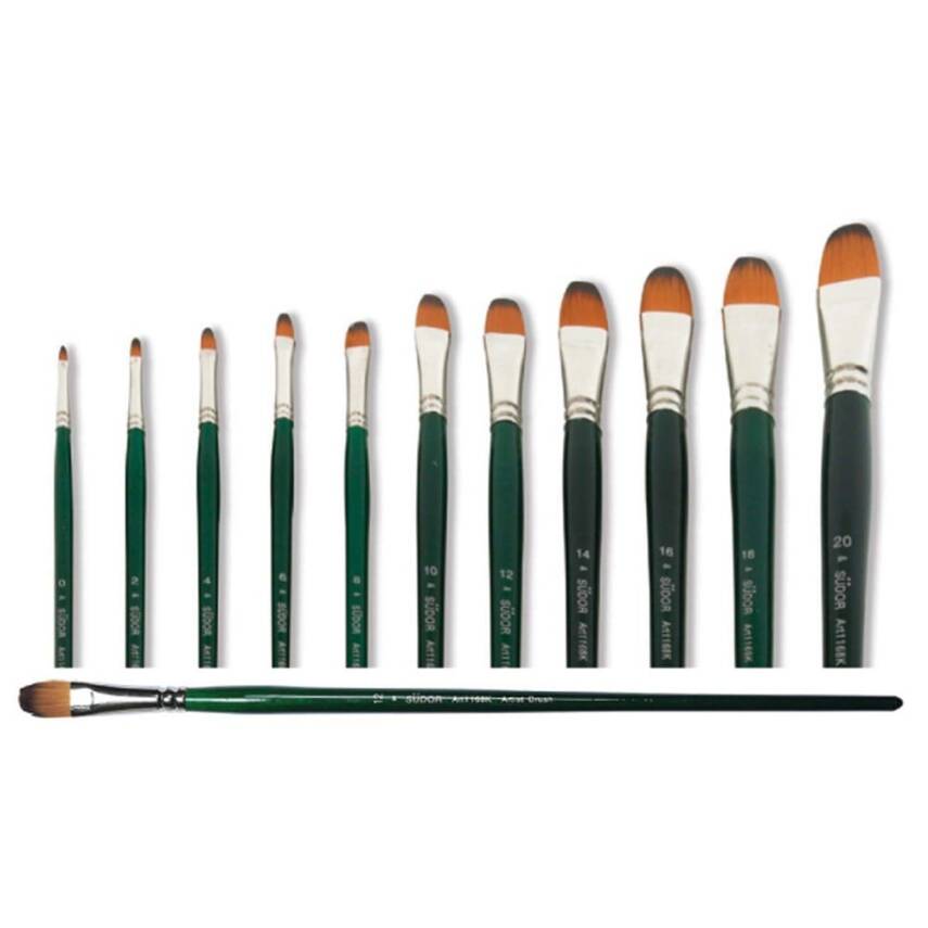 Südor 1168K Series Filbert-Shape Synthetic Brush No: 8 - 1
