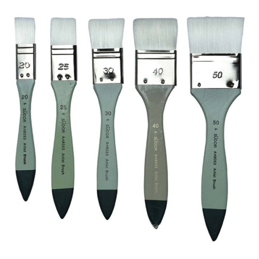 Südor 8053 Seri Sentetitk Beyaz Zemin Fırçası No:50 - 1