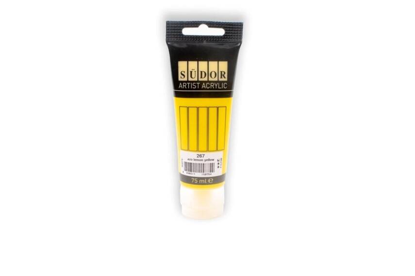 Südor Acrylic Paint Tube 75ml Lemon Yellow-267 - 1
