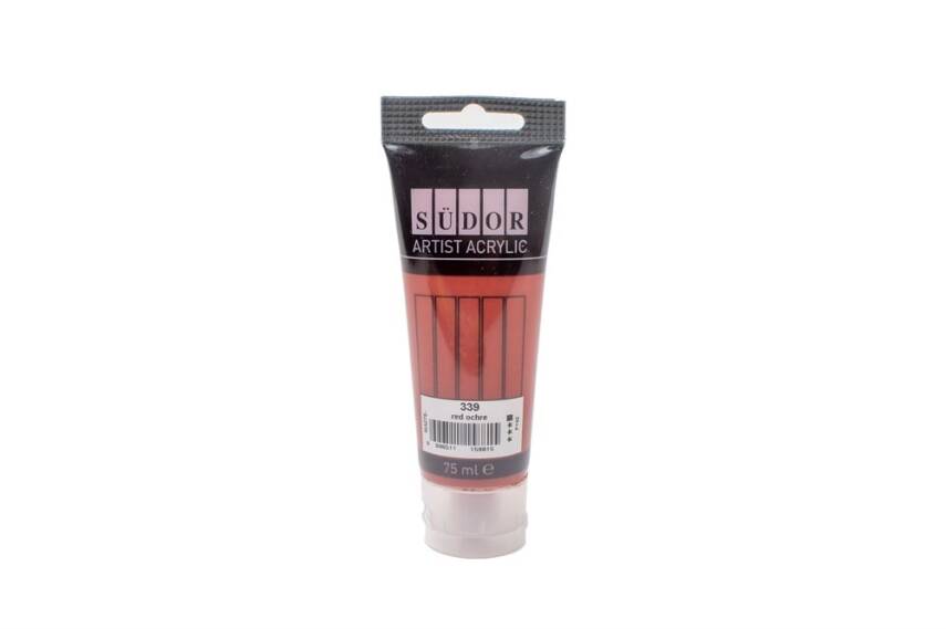 Südor Akrilik Tüp 75 ml Toprak Kırmızı 339 - 1