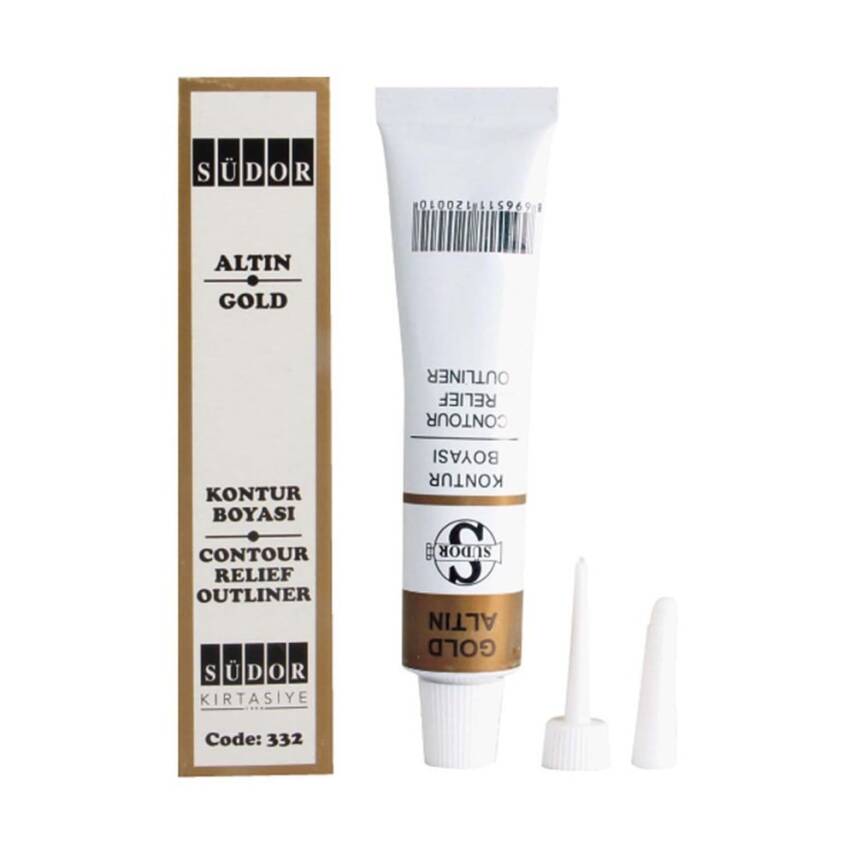 Südor Cam Kontur Boyası 25 ml Altın - 1