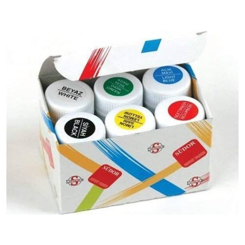 Südor Glass Paint Set 6 Colors 25 ml - 1