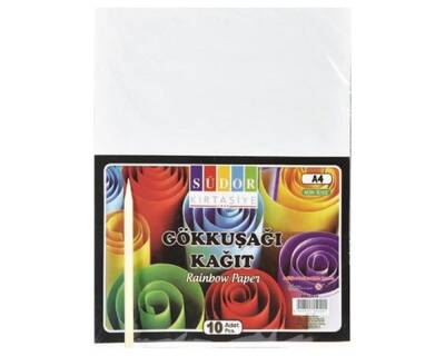 Südor Gökkuşağı Kazımalı A4 Kağıt