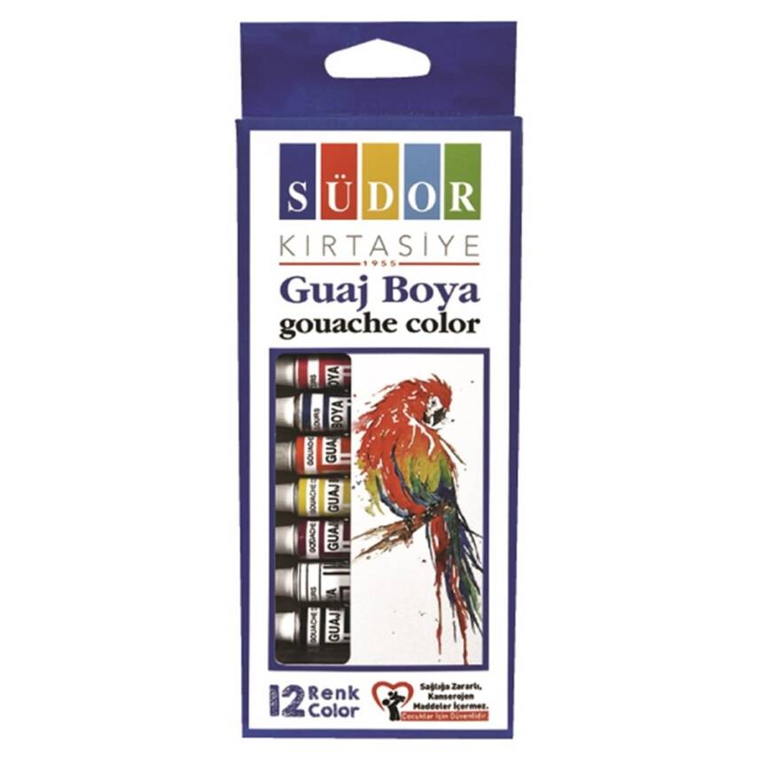 Südor Gouache Paint Set 12 Colors 8.5 ml - 1