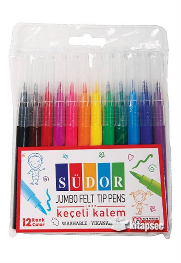 Südor Jumbo Keçeli Kalem 12'li - 1