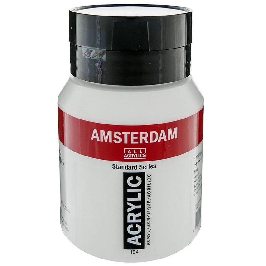 Talens Amsterdam Acrylic Paint 500 ml 104 Zinc White - 1