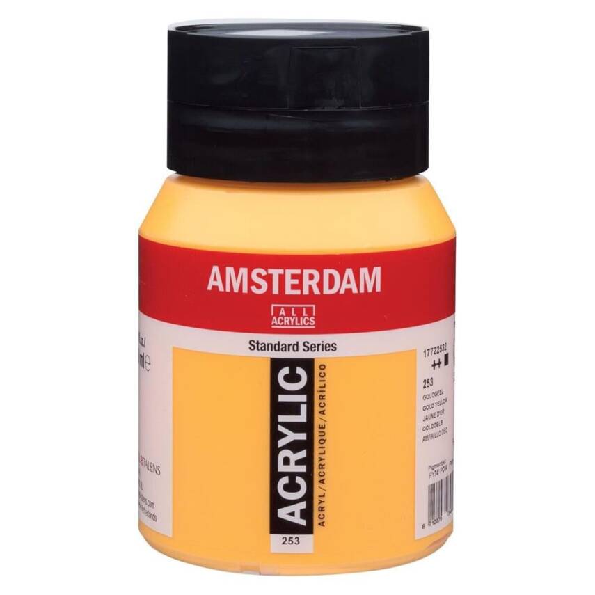 Talens Amsterdam Acrylic Paint 500 ml 253 Gold Yellow - 1