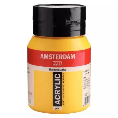 Talens Amsterdam Acrylic Paint 500 ml 269 Azo Yellow Mediu