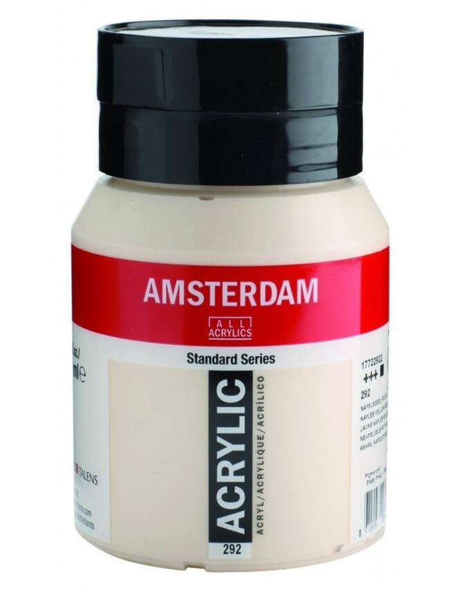 Talens Amsterdam Acrylic Paint 500 ml 292 Naples Yellow Re - 1