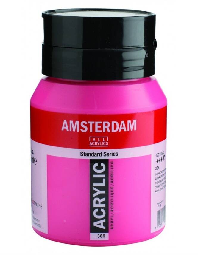 Talens Amsterdam Acrylic Paint 500 ml 366 Quinacridone Ros - 1
