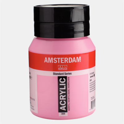 Talens Amsterdam Acrylic Paint 500 ml 385 Quinacridone Ros