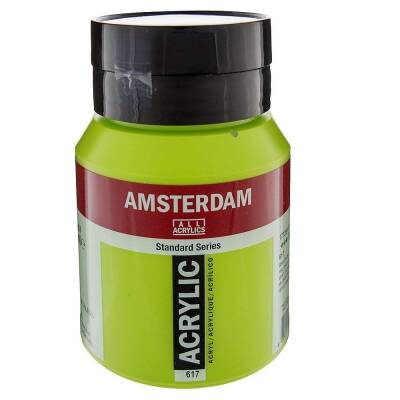 Talens Amsterdam Acrylic Paint 500 ml 617 Yellowish Green