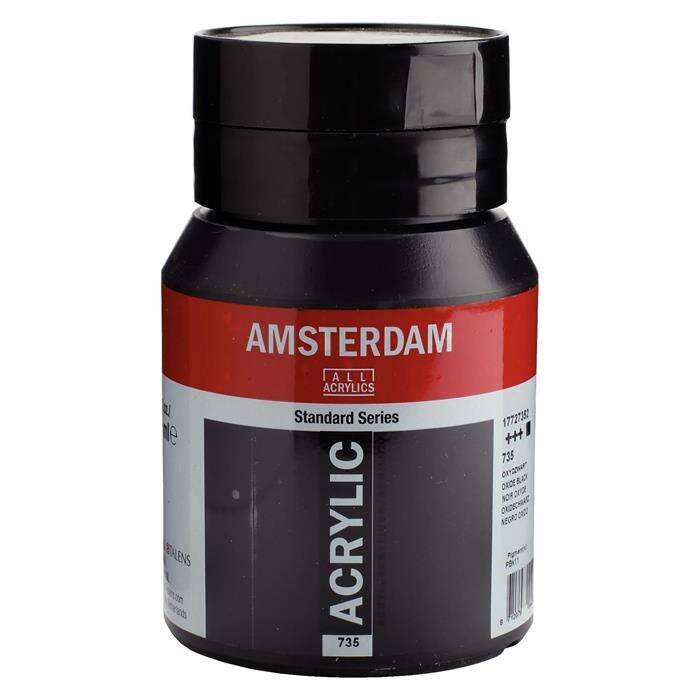 Talens Amsterdam Acrylic Paint 500 ml 735 Oxide Black - 1