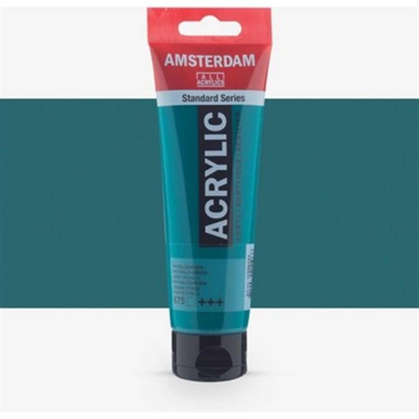 Talens Amsterdam Standard Acrylic Paint 120 ml 675 Phthalo Green - 1