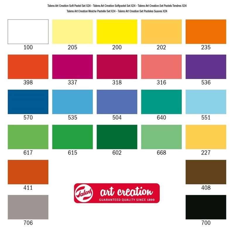 Talens Art Creation Soft Pastel Set 24 Renk - 3