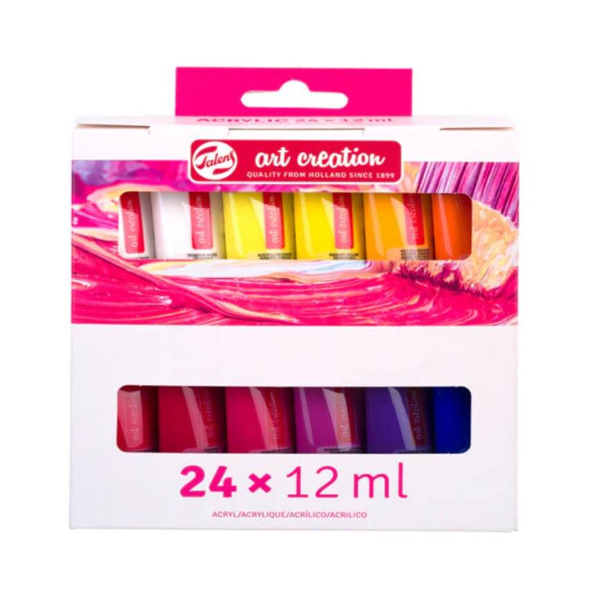 Talens Artcreation (Plastik Tüp) Akrilik Boya Seti 24X12 ml - 1