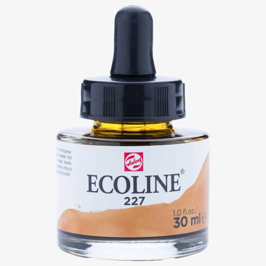 Talens Ecoline Liquid Watercolor 30 ml 227 Yellow Ocher - 1