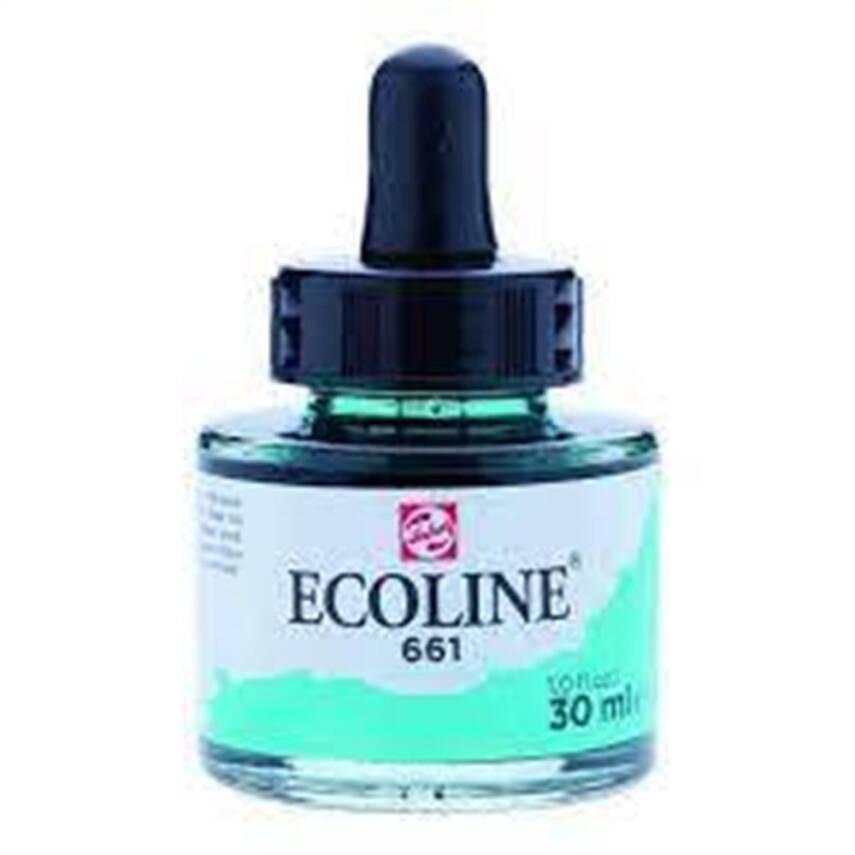 Talens Ecoline Liquid Watercolor 30 ml 661 Turqoise Green - 1