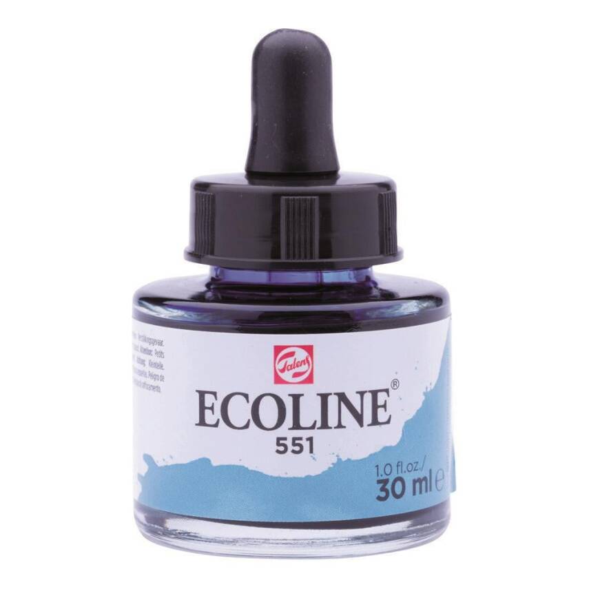 Talens Ecoline Liquid Watercolour 30 ml 551 Sky Blue Light - 1