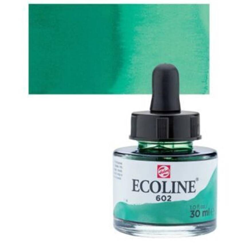 Talens Ecoline Liquid Watercolour 30 ml 602 Deep Green - 2