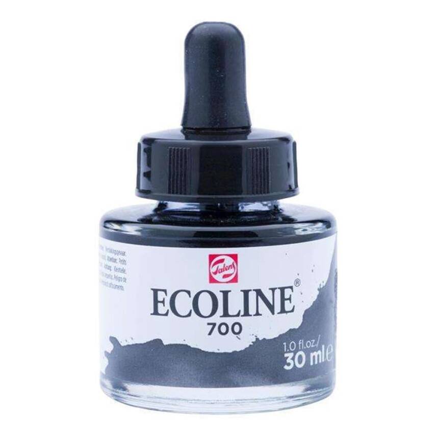 Talens Ecoline Liquid Watercolour 30 ml 700 Black - 1