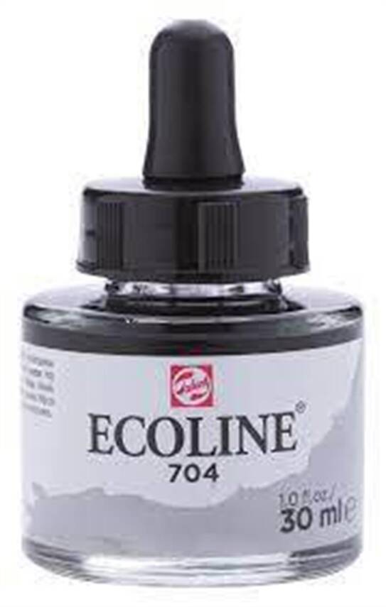 Talens Ecoline Liquid Watercolour 30 ml 704 Gray - 1