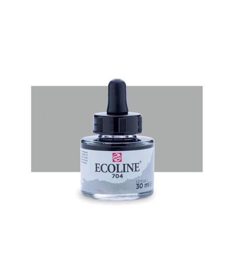 Talens Ecoline Liquid Watercolour 30 ml 704 Gray - 2