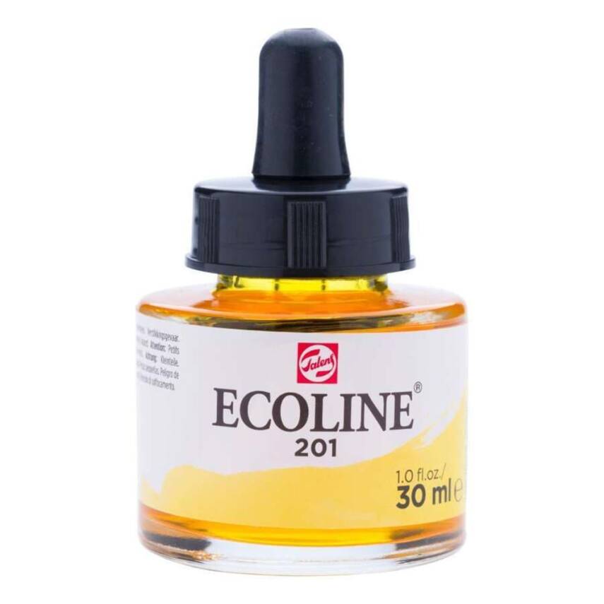 Talens Ecoline Sıvı Sulu Boya 30 ml 201 Light Yellow - 1
